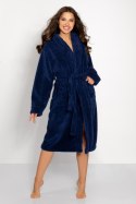 Szlafrok Damski Model Josephine Long Navy - Momenti Per Me - L Szlafrok Damski Model Josephine Long Navy - Momenti Per Me - L