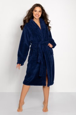 Szlafrok Damski Model Josephine Long Navy - Momenti Per Me - L