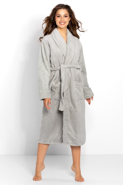 Szlafrok Damski Model Lauren Grey - Momenti Per Me - XXXL