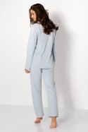 Piżama Damska Model Always Classy Dusty Blue - Momenti Per Me - M Piżama Damska Model Always Classy Dusty Blue - Momenti Per Me - M