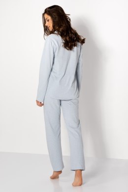 Piżama Damska Model Always Classy Dusty Blue - Momenti Per Me - M
