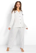 Piżama Damska Model Beatrice Ecru - Momenti Per Me - XL Piżama Damska Model Beatrice Ecru - Momenti Per Me - XL