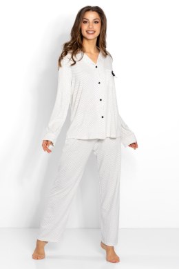 Piżama Damska Model Beatrice Ecru - Momenti Per Me - XL