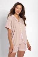 Piżama Damska Model Chantal Beige - Momenti Per Me - L