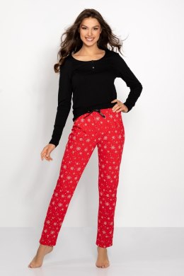 Piżama Damska Model Christmas Time Red - Momenti Per Me - XL