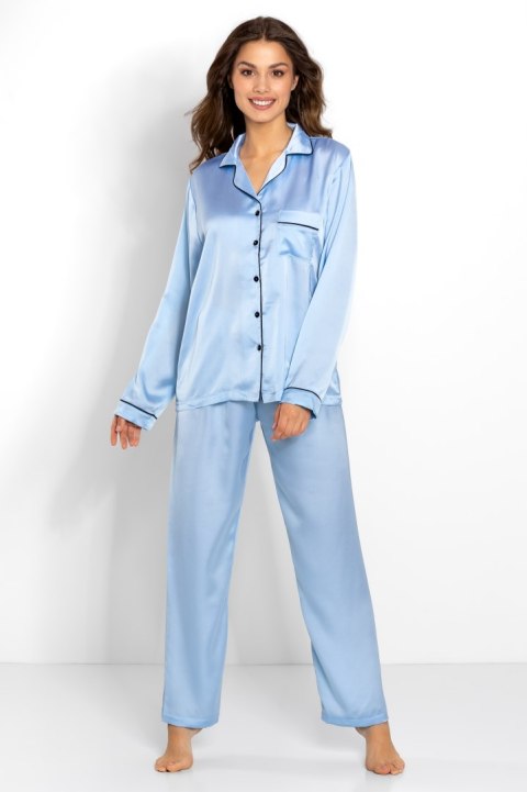 Piżama Damska Model Classic Look Blue - Momenti Per Me - XL