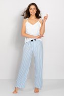 Piżama Damska Model Erica White/Baby Blue - Momenti Per Me - XL