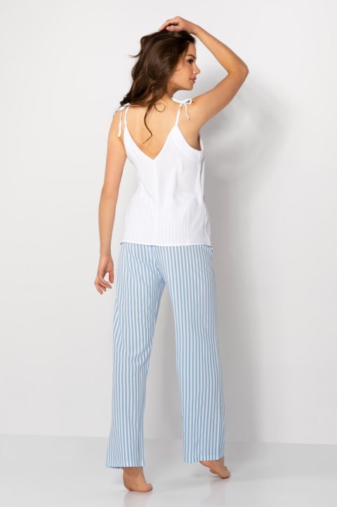 Piżama Damska Model Erica White/Baby Blue - Momenti Per Me - XL Piżama Damska Model Erica White/Baby Blue - Momenti Per Me - XL