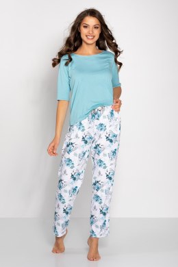 Piżama Damska Model Eternal Love Aqua - Momenti Per Me - L