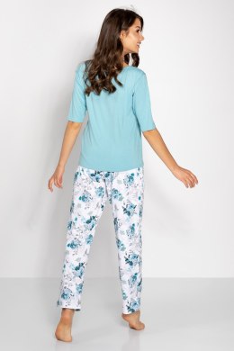 Piżama Damska Model Eternal Love Aqua - Momenti Per Me - L