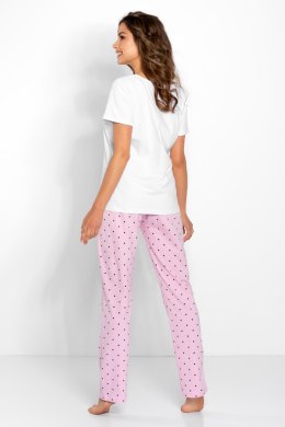 Piżama Damska Model Flawless White/Pink - Momenti Per Me - XL
