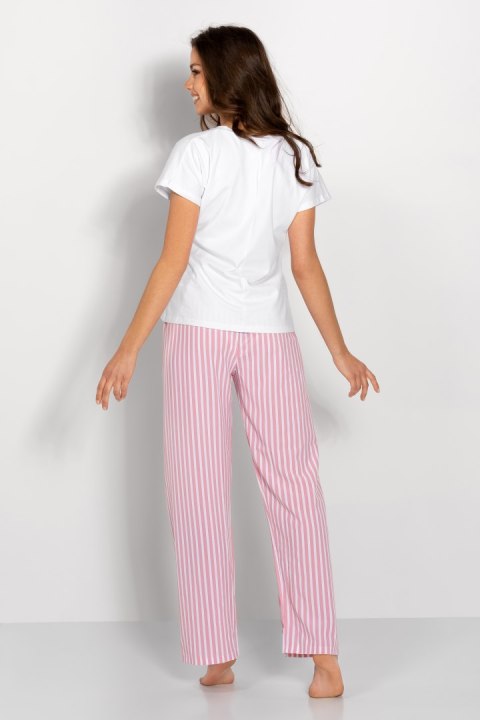 Piżama Damska Model Jennifer White/Pink - Momenti Per Me - XL Piżama Damska Model Jennifer White/Pink - Momenti Per Me - XL