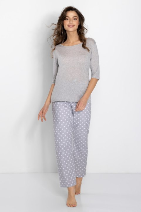 Piżama Damska Model Keep Secrets Tencel Grey - Momenti Per Me - XL