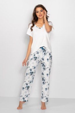 Piżama Damska Model Lucy White - Momenti Per Me - XL
