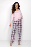 Piżama Damska Model Miracle Pink - Momenti Per Me - L Piżama Damska Model Miracle Pink - Momenti Per Me - L
