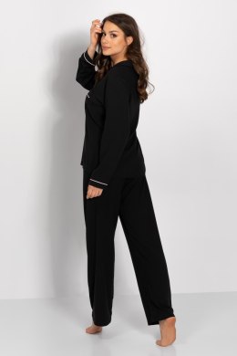 Piżama Damska Model Paris Black - Momenti Per Me - S
