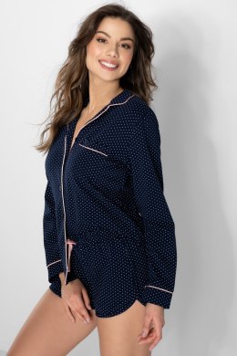 Piżama Damska Model Positive Vibes Navy - Momenti Per Me - M