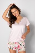 Piżama Damska Model Scarlett Pink - Momenti Per Me - L Piżama Damska Model Scarlett Pink - Momenti Per Me - L