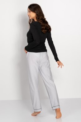 Piżama Damska Model Simple Beauty Black/Grey - Momenti Per Me - M