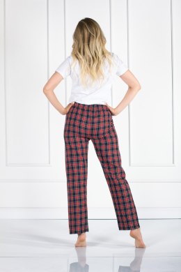 Piżama Damska Model Vivienne White/Red - Momenti Per Me - s
