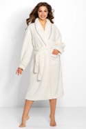 Szlafrok Damski Model Dolce Vita Ecru/Dusty Pink - Momenti Per Me - s