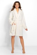 Szlafrok Damski Model Glamour Ecru/Gold - Momenti Per Me - XL