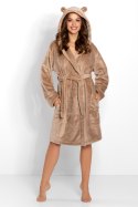 Szlafrok Damski Model Teddy Beige - Momenti Per Me - L