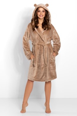 Szlafrok Damski Model Teddy Beige - Momenti Per Me - XL