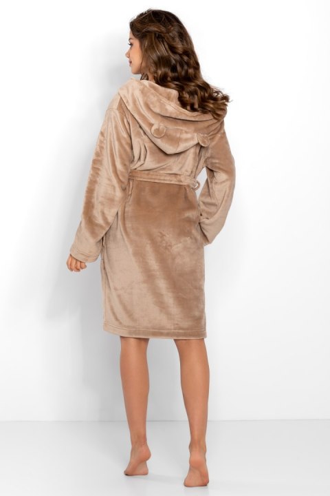 Szlafrok Damski Model Teddy Beige - Momenti Per Me - M Szlafrok Damski Model Teddy Beige - Momenti Per Me - M