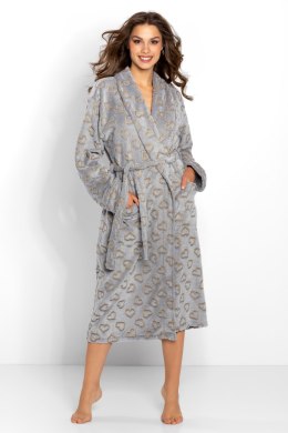 Szlafrok Damski Model Zoe Grey - Momenti Per Me - XL