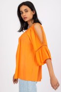 Bluzka Model TW-BZ-BI-82198.46 Orange - Och Bella - S Bluzka Model TW-BZ-BI-82198.46 Orange - Och Bella - S