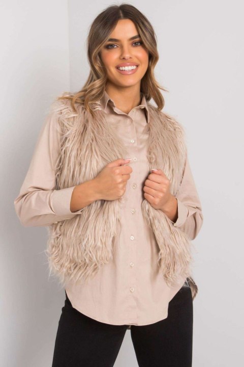 Kamizelka Damska Model TW-KZ-2115.32X Beige - Och Bella - L Kamizelka Damska Model TW-KZ-2115.32X Beige - Och Bella - L