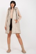 Kamizelka Model TW-KZ-BI-82019.09 Light Beige - Och Bella - uniwersalny Kamizelka Model TW-KZ-BI-82019.09 Light Beige - Och Bella - uniwersalny