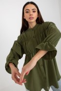 Koszula Damska Model TW-KS-BI-2021745.13X Khaki - Och Bella - L