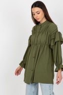 Koszula Damska Model TW-KS-BI-2021745.13X Khaki - Och Bella - L