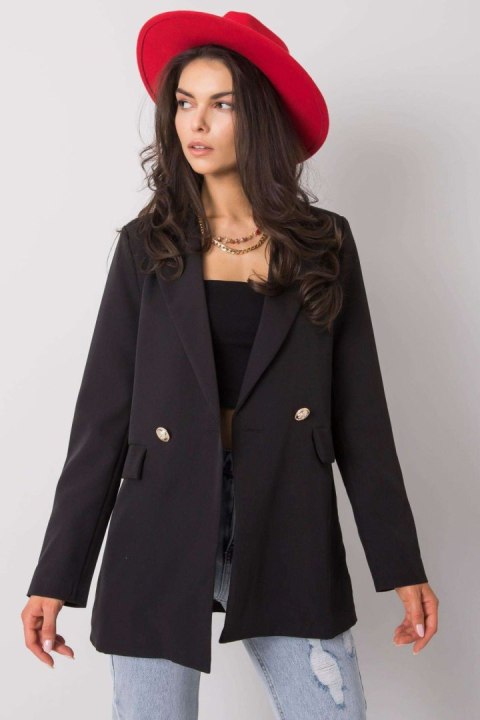 Marynarka Model TW-ZT-BI-24709.23 Black - Och Bella - L Marynarka Model TW-ZT-BI-24709.23 Black - Och Bella - L