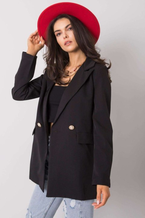 Marynarka Model TW-ZT-BI-24709.23 Black - Och Bella - S Marynarka Model TW-ZT-BI-24709.23 Black - Och Bella - S