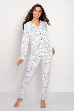 Piżama Damska Model Delicate Style White - Momenti Per Me - M