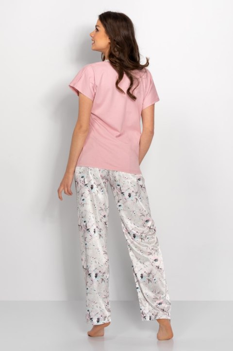 Piżama Damska Model SPA Garden Pink/Grey - Momenti Per Me - XL Piżama Damska Model SPA Garden Pink/Grey - Momenti Per Me - XL
