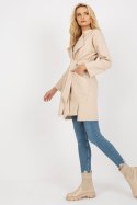 Płaszcz Damski Model TW-PL-BE-M125.21 Light Beige - Och Bella - M Płaszcz Damski Model TW-PL-BE-M125.21 Light Beige - Och Bella - M