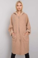 Płaszcz Damski Model TW-PL-BI-21715.63P Beige - Och Bella - uniwersalny