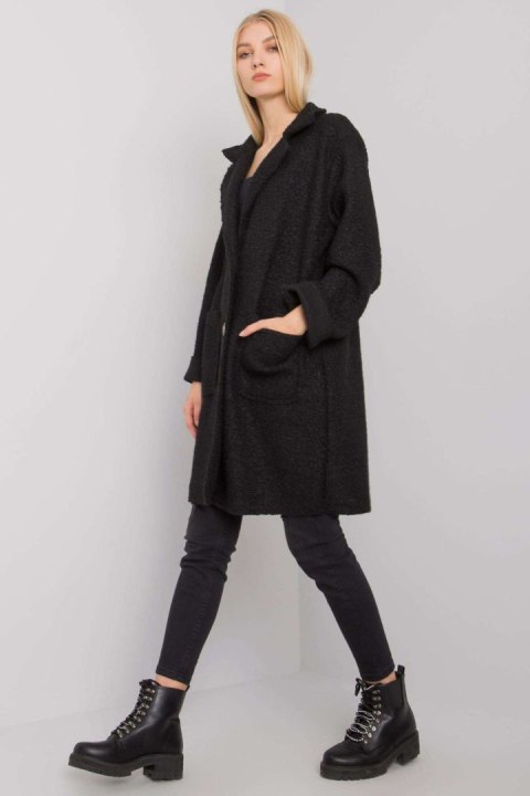 Płaszcz Damski Model TW-PL-BI-21717.40P Black - Och Bella - uniwersalny