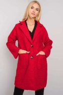 Płaszcz Damski Model TW-PL-BI-21717.40P Red - Och Bella - uniwersalny