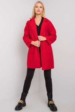 Płaszcz Damski Model TW-PL-BI-21717.40P Red - Och Bella - uniwersalny