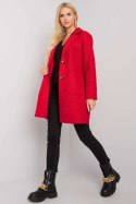 Płaszcz Damski Model TW-PL-BI-21717.40P Red - Och Bella - uniwersalny