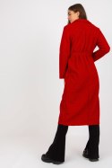 Płaszcz Damski Model TW-PL-BI-5220.63 Dark Red - Och Bella - uniwersalny