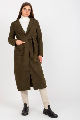 Płaszcz Damski Model TW-PL-BI-5220.63 Khaki - Och Bella - uniwersalny