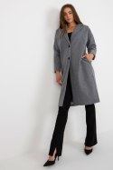 Płaszcz Damski Model TW-PL-BI-7298-1.15 Grey - Och Bella - uniwersalny