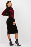 Sukienka Model TW-SK-BE-1540.22 Balck/Red - Och Bella - L Sukienka Model TW-SK-BE-1540.22 Balck/Red - Och Bella - L