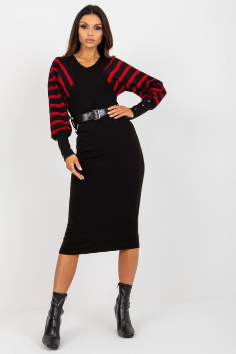 Sukienka Model TW-SK-BE-1540.22 Balck/Red - Och Bella - XL